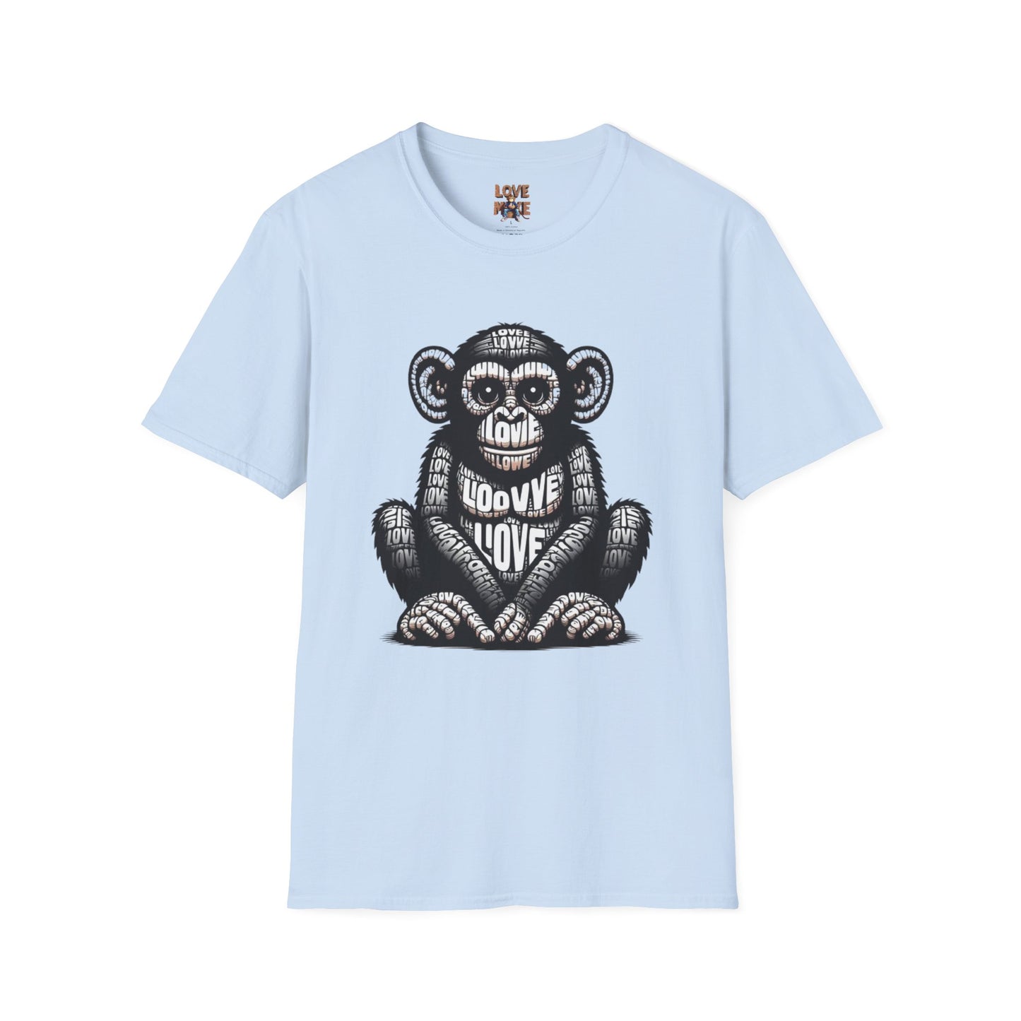 T-shirt - Funky & Stylish Love Monkey Design, Casual Wear for Trendy Fashion Lovers, Perfect Gift for Friends