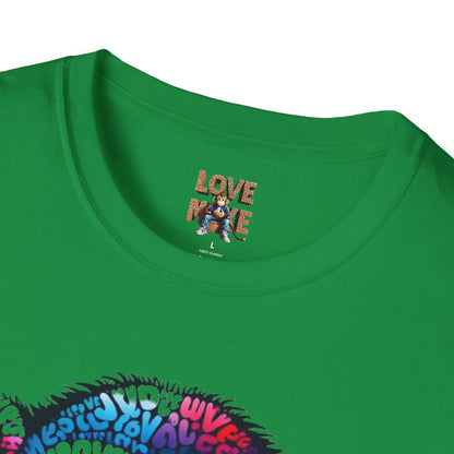 T-Shirt Love Monkey - Cool, Stylish & Trendy Unisex Softstyle Tee for Casual Wear, Perfect Gift for Friends and Family