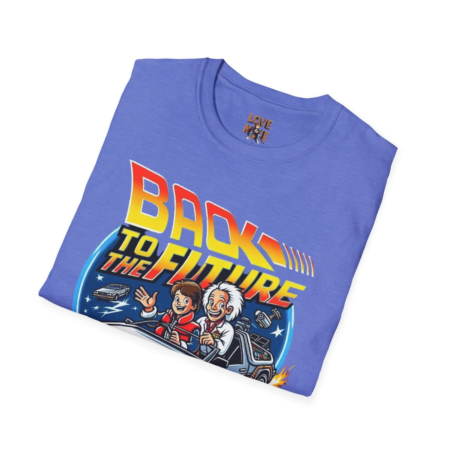 Limited Edition "In the Style of" Back to the Future, T Shirt, Hand Drawn Fan Art, Perfect Gift for Sci-Fi Enthusiasts and Movie Buffs