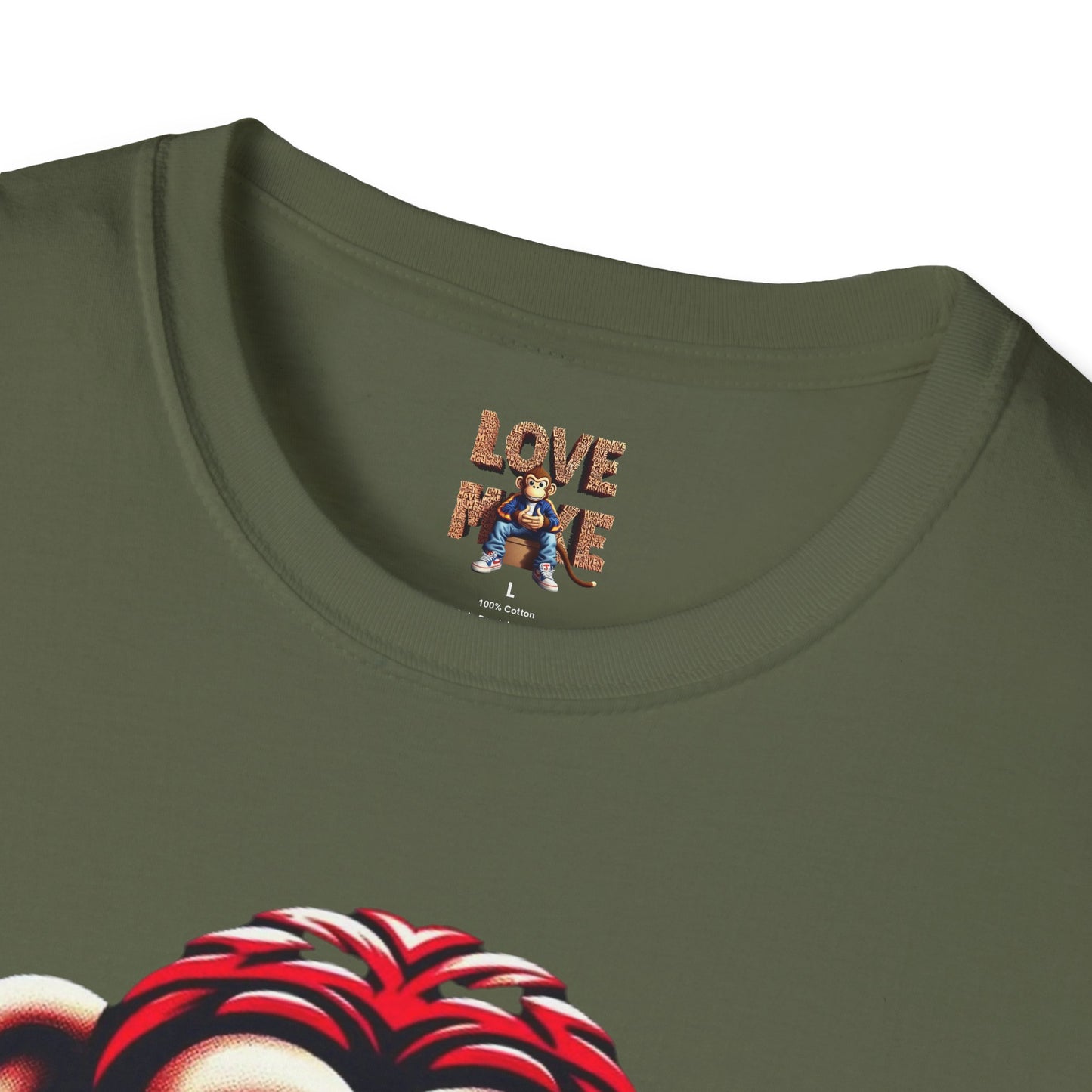 T-Shirt Love Monkey Unisex Softstyle - Fun Casual Wear - Perfect Gift for Couples & Friends