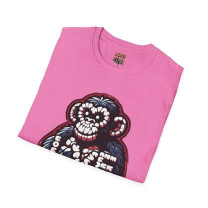 Love Monkey T-shirt, Trendy & Stylish Graphic Tee, Ideal for Everyday Wear, Fun Gift for All Ages