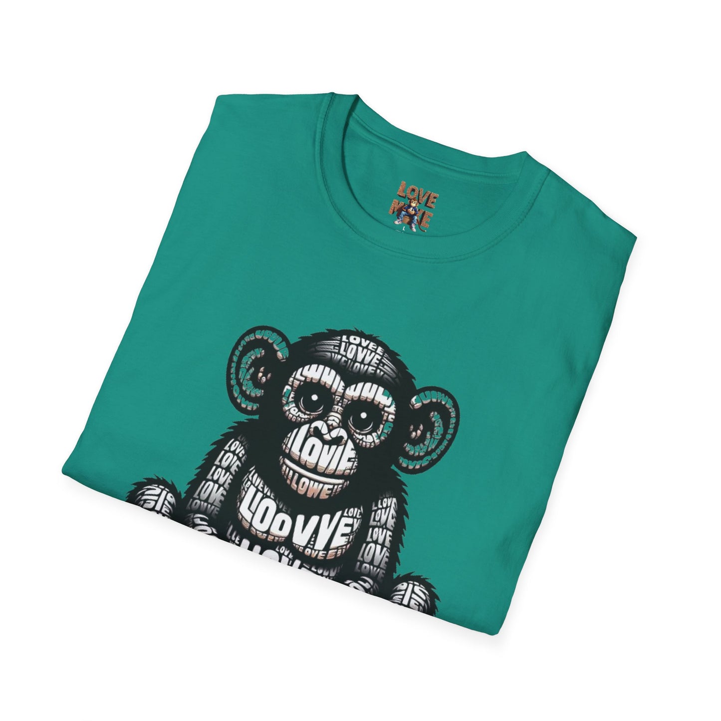 T-shirt - Funky & Stylish Love Monkey Design, Casual Wear for Trendy Fashion Lovers, Perfect Gift for Friends