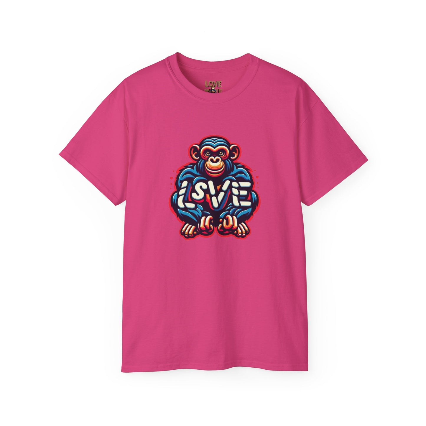 Love Monkey T-Shirt - Trendy Unisex Softstyle Tee for Everyday Style, Ideal Gift for Friends, Family & Loved