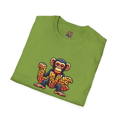 Love Monkey T-Shirt - Unique Designer Graphic Tee, Perfect Casual Wear, Ideal Designer Wear Gift