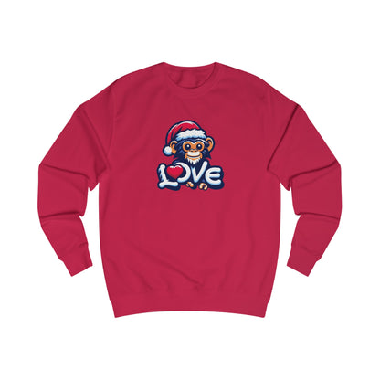 Christmas Special - Stylish Love Monkey Sweatshirt / Xmas Jumper - Stand Out with Funky Design, Perfect for gifting to Fashion Enthusiasts