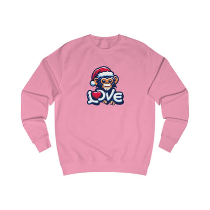 Christmas Special - Stylish Love Monkey Sweatshirt / Xmas Jumper - Stand Out with Funky Design, Perfect for gifting to Fashion Enthusiasts