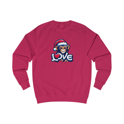 Christmas Special - Stylish Love Monkey Sweatshirt / Xmas Jumper - Stand Out with Funky Design, Perfect for gifting to Fashion Enthusiasts