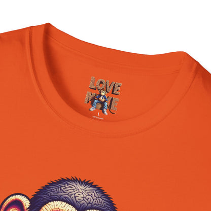 Love Monkey T-Shirt - Unique Designer Graphic Tee, Perfect Casual Wear, Ideal Designer Wear Gift