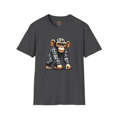 Designer Love Monkey T-Shirt - Cool Graphic Animal Top, Ideal for Casual Outfits, Designer Shirt