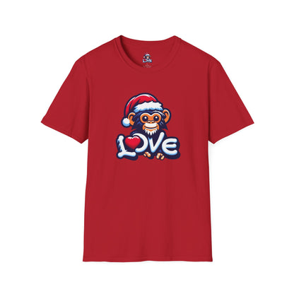 Christmas Special - Stylish Love Monkey T-shirt - Stand Out with Funky Design, Perfect for Everyday Wear & Gifting to Fashion Enthusiasts