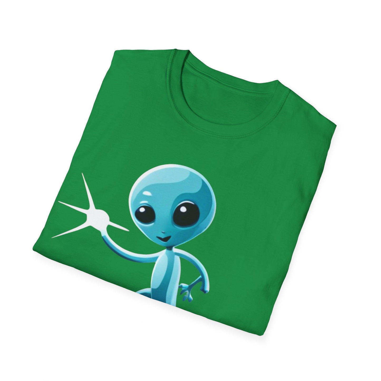 T-Shirt: Fun Loving Alien Design, Unique Graphic Tee for Casual Wear, Perfect Gift for Sci-Fi Fans