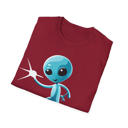 T-Shirt: Fun Loving Alien Design, Unique Graphic Tee for Casual Wear, Perfect Gift for Sci-Fi Fans