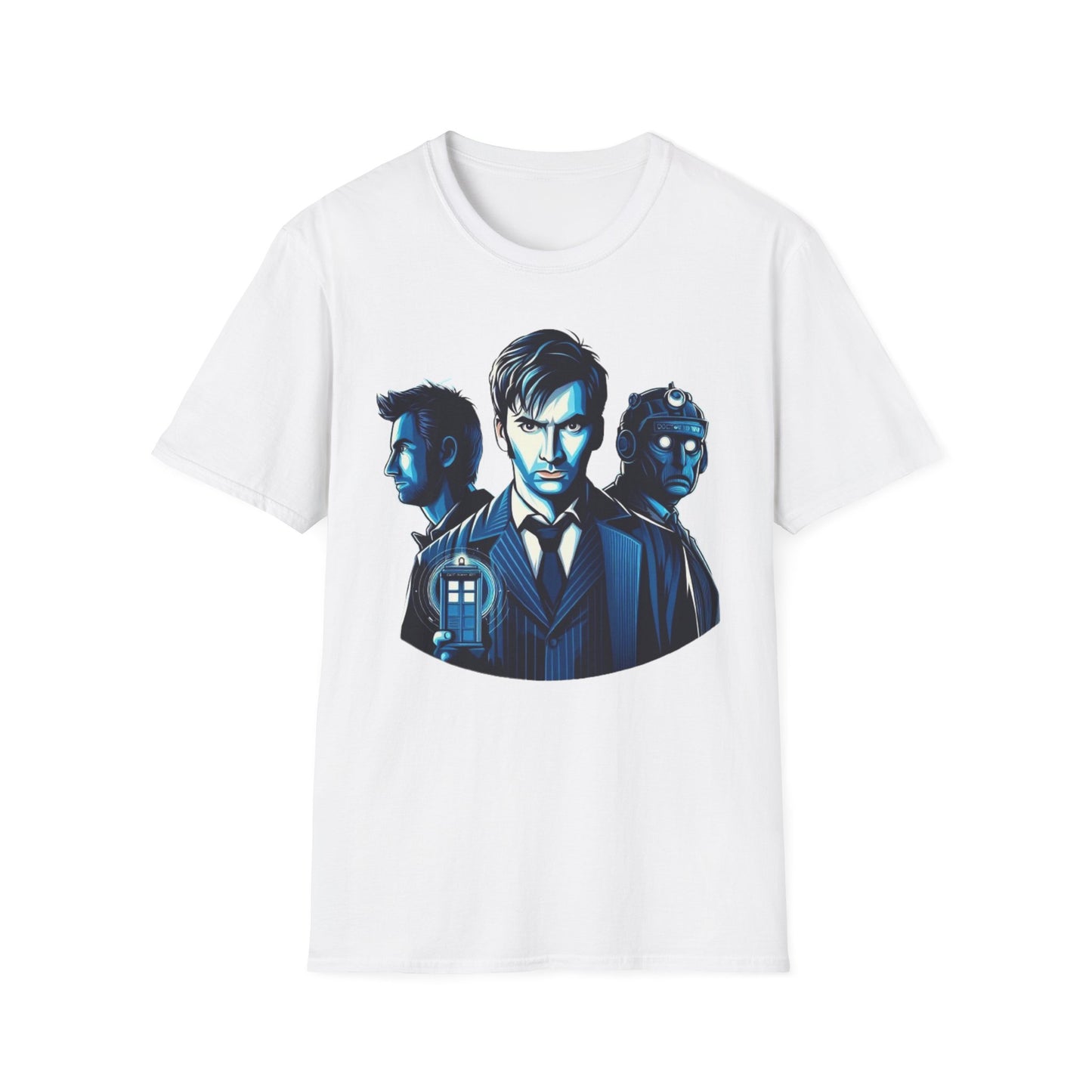 Dr Who Inspired Fan Art T-Shirt, Timeless Whovian Tee, Casual Cosplay Apparel, Unique Sci-Fi Gift