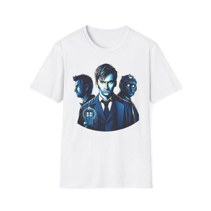 Dr Who Inspired Fan Art T-Shirt, Timeless Whovian Tee, Casual Cosplay Apparel, Unique Sci-Fi Gift