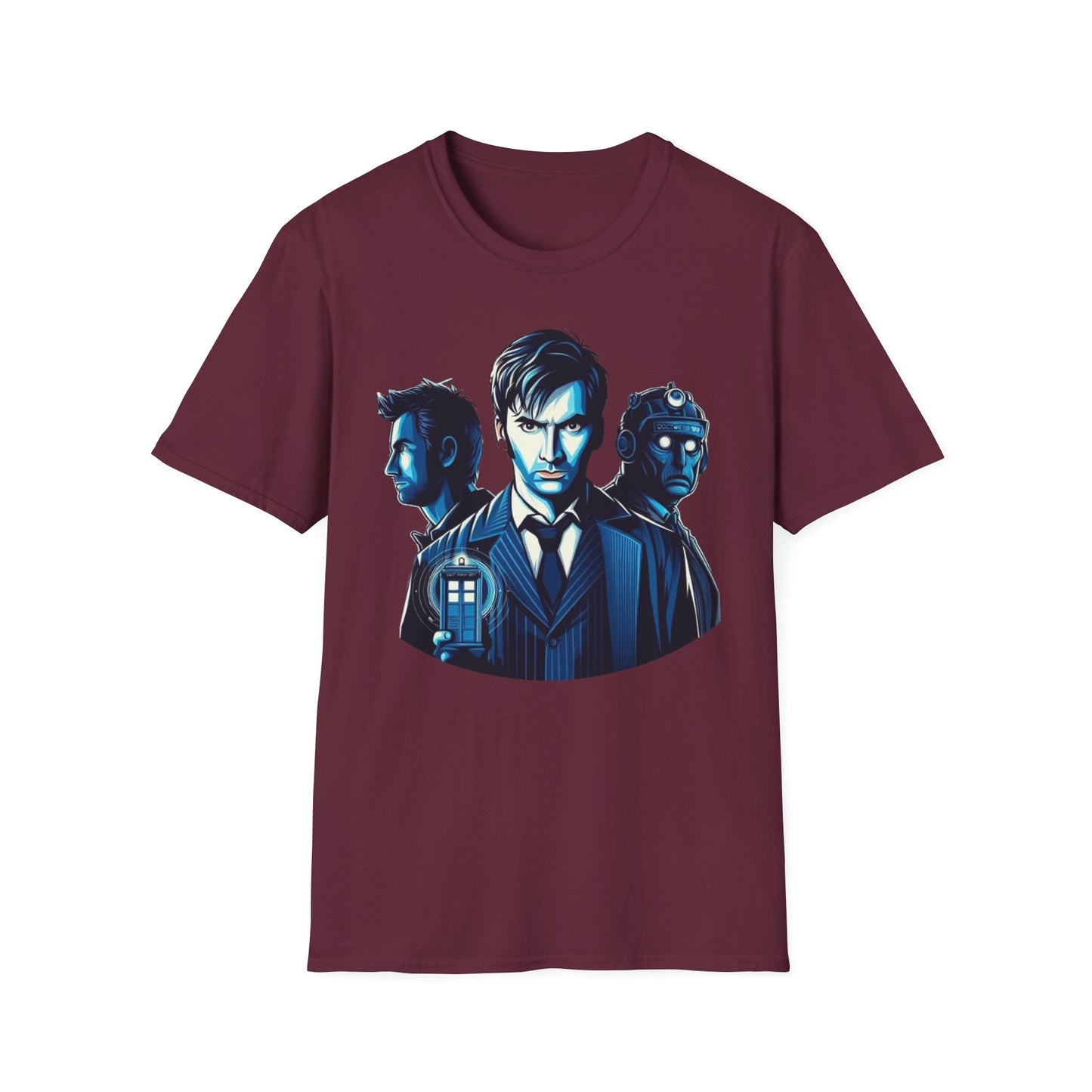 Dr Who Inspired Fan Art T-Shirt, Timeless Whovian Tee, Casual Cosplay Apparel, Unique Sci-Fi Gift