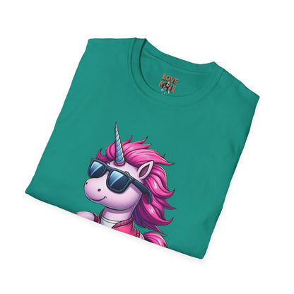 Unicorn T-Shirt - Cool Unicorn by Love Monkey Design, Trendy Tee for Unicorn Lovers, Perfect Gift for Birthdays