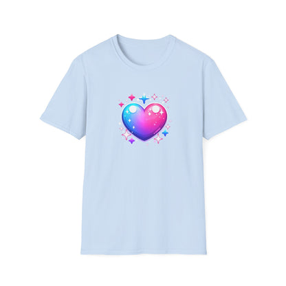 Love Heart T-Shirt, Stylish Unisex Love Symbol Top, Casual Wear for Date Night, Sweetheart Birthday Present