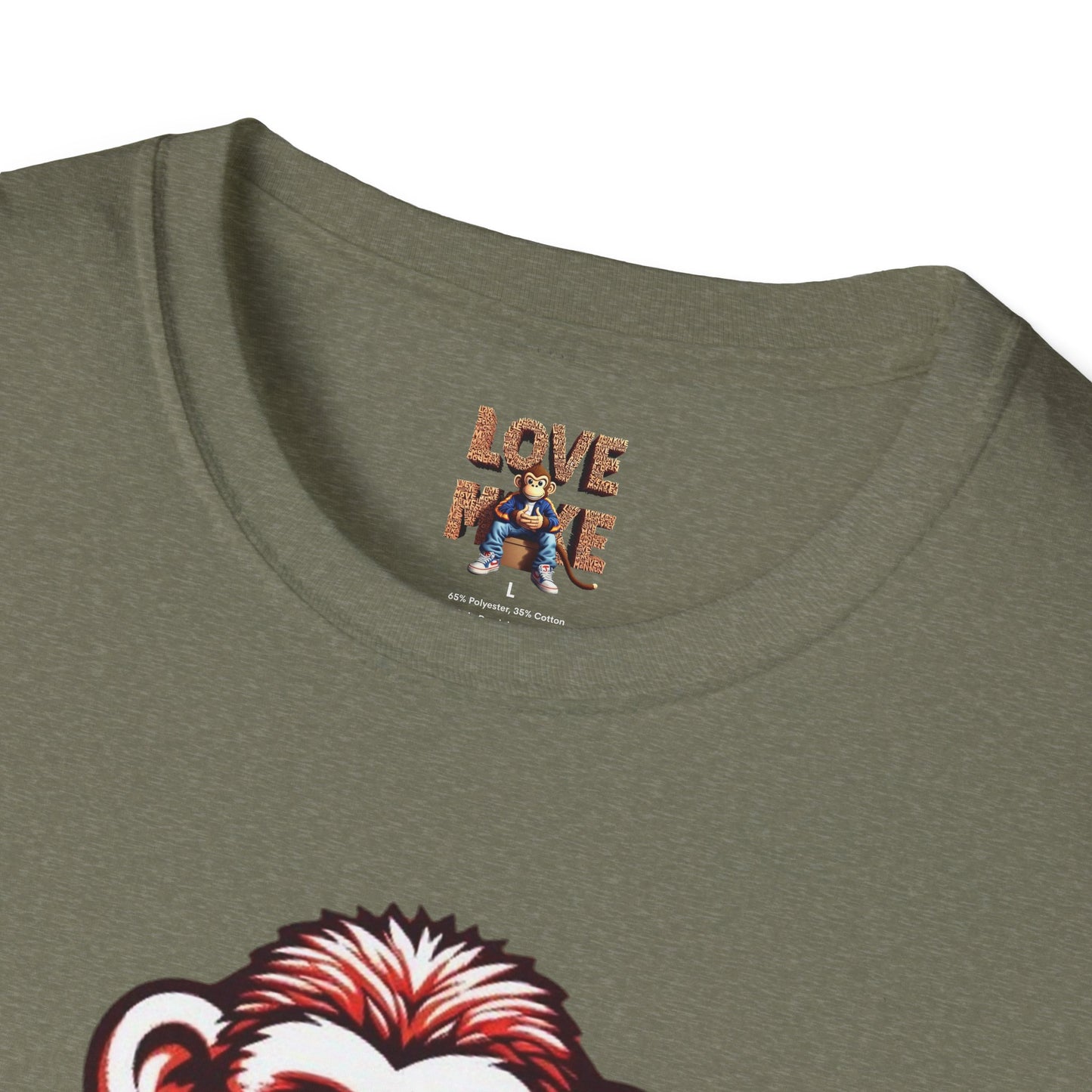 Love Monkey T-Shirt - Trendy & Stylish Graphic Tee - Ideal for Everyday Fashion - Great Gift for All