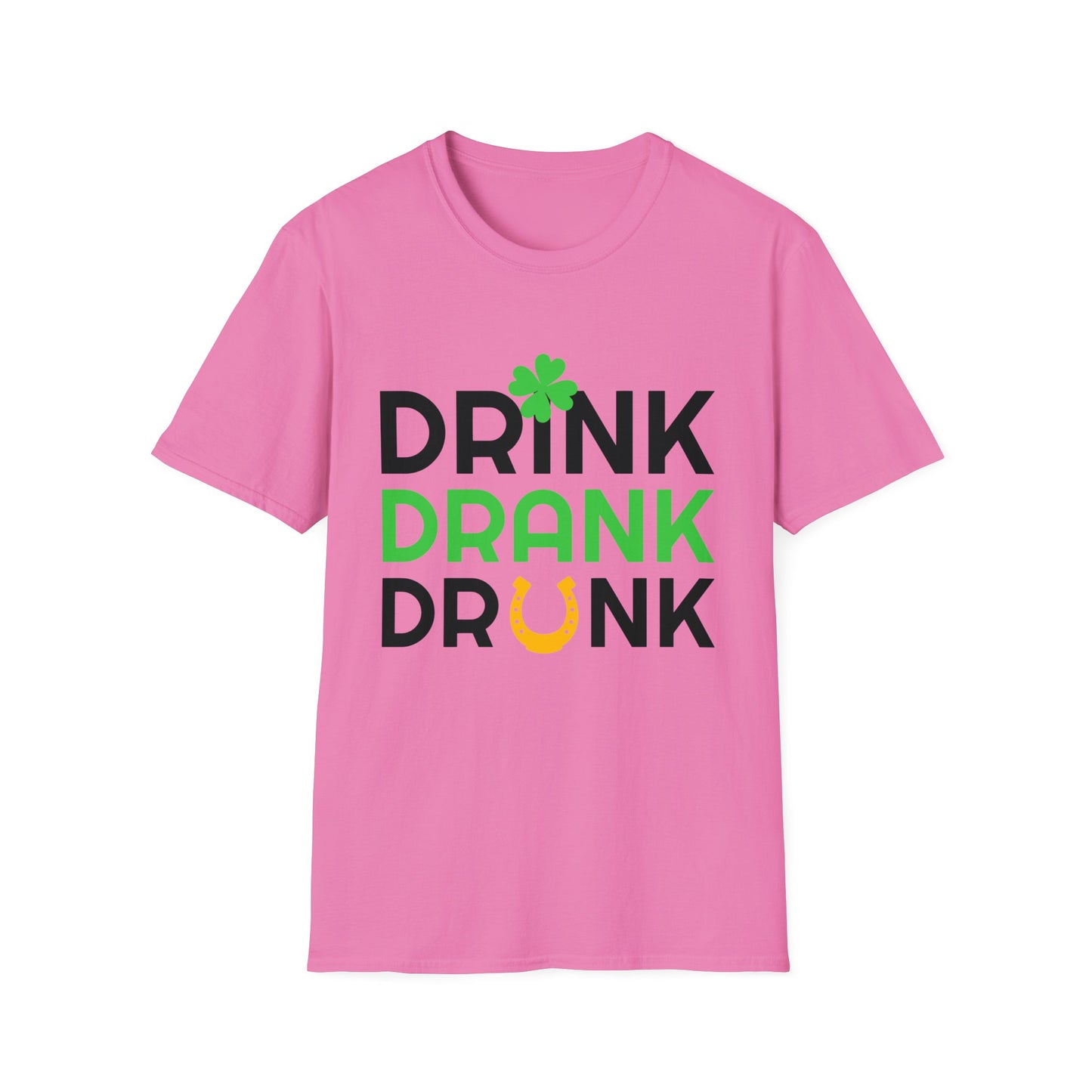 Drink Drank Drunk - Funny Paddys Day T-Shirt