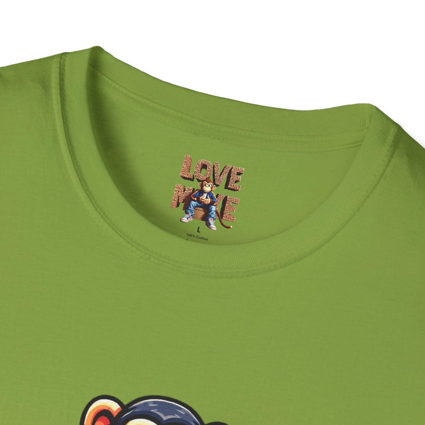 Love Monkey T-Shirt - Unique Designer Graphic Tee, Perfect Casual Wear, Ideal Designer Wear Gift