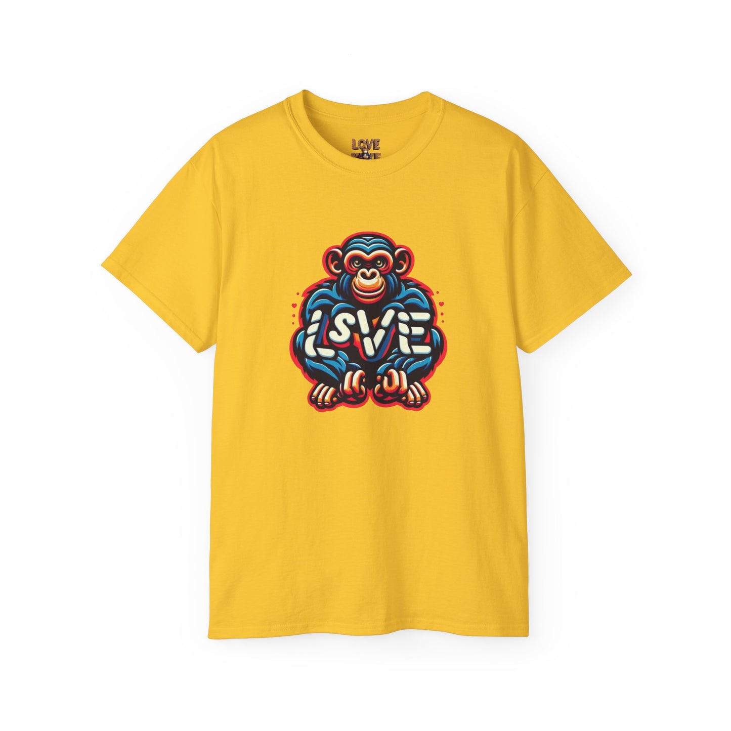 Love Monkey T-Shirt - Trendy Unisex Softstyle Tee for Everyday Style, Ideal Gift for Friends, Family & Loved