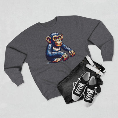 Love Monkey Sweatshirt, Unisex Premium Crewneck, Cosy Casual Wear for Him & Her, Ideal Anniversary or Birthday Gift