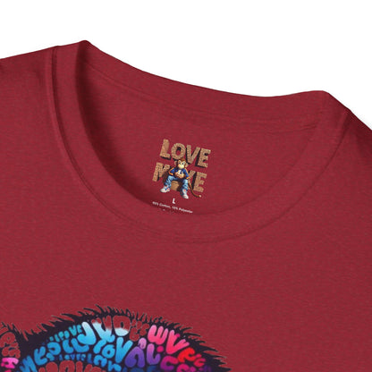 T-Shirt Love Monkey - Cool, Stylish & Trendy Unisex Softstyle Tee for Casual Wear, Perfect Gift for Friends and Family