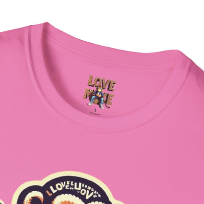 T-Shirt Love Monkey - Cool, Stylish & Trendy Unisex Softstyle Tee for Casual Wear, Perfect Gift for Friends and Family