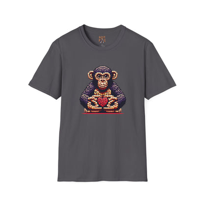 Designer Love Monkey T-Shirt - Cool Graphic Animal Top, Ideal for Casual Outfits, Designer Shirt