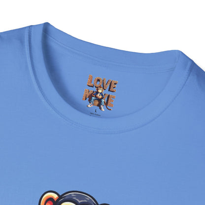 Love Monkey T-Shirt - Unique Designer Graphic Tee, Perfect Casual Wear, Ideal Designer Wear Gift