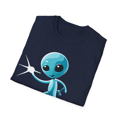 T-Shirt: Fun Loving Alien Design, Unique Graphic Tee for Casual Wear, Perfect Gift for Sci-Fi Fans