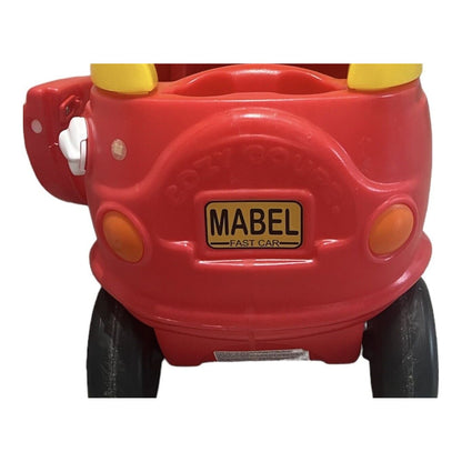 Front and REAR Personalised Custom Number Plate for Little Tikes Cozy Coupe Car