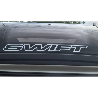 Swift Challenger Caravan White Outline Decal  58 x 5 cm (any size available)