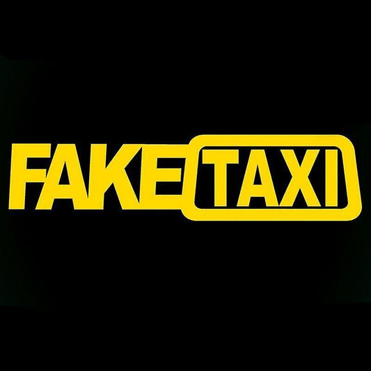 Fake Taxi -Funny Car Stickers - Van Stickers - Campervan Decals - Bumper Sticker