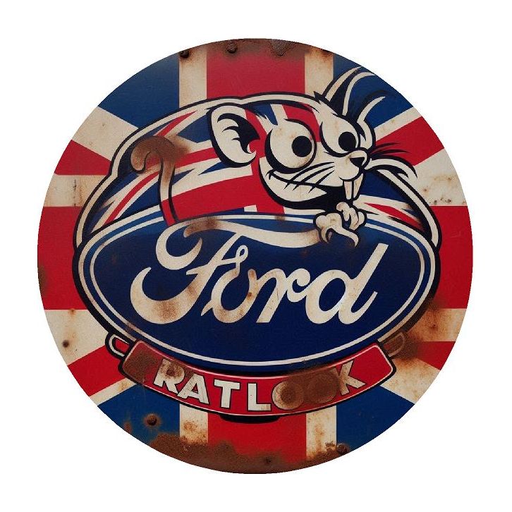 Ford Rat Look Sticker - Various Designs Car Bumper / Window Decal Vinyl  15x15cm