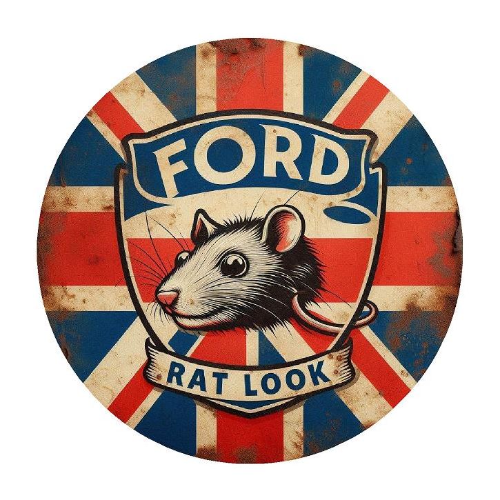 Ford Rat Look Sticker - Various Designs Car Bumper / Window Decal Vinyl  15x15cm