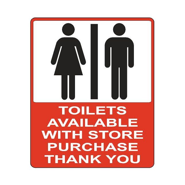 toilets available with store purchase - All Sizes & Adhesive Vinyl