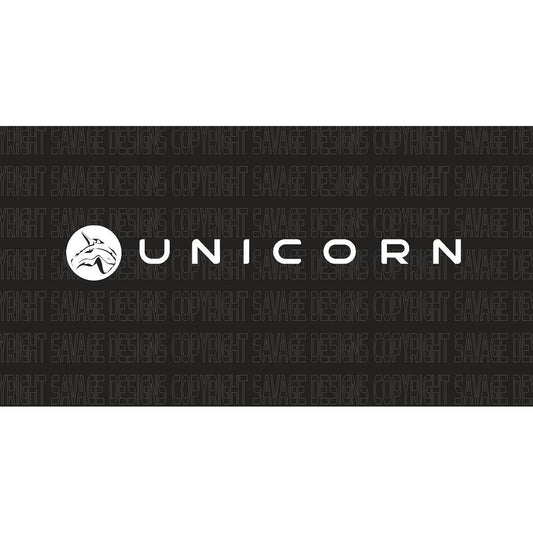 1 x white unicorn with white circle unicorn / Caravan Decal/Stickers  / Any Size