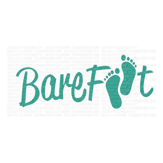 1 Number Barefoot / Caravan Decal/Stickers  / Any Size / Any Colour reproduction