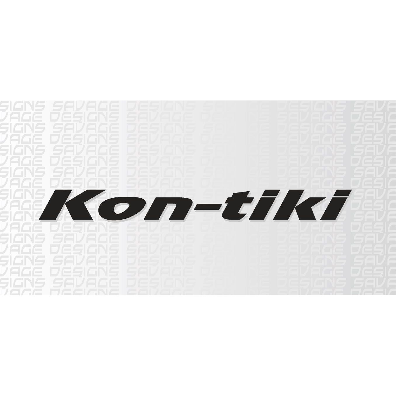 A Pair Of Kon-tiki Caravan Decals Stickers various sizes