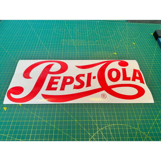 1940's Retro Style Pepsi Cola  decal / sticker reproduction  ANY SIZE