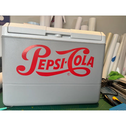 1940's Retro Style Pepsi Cola  decal / sticker reproduction  ANY SIZE