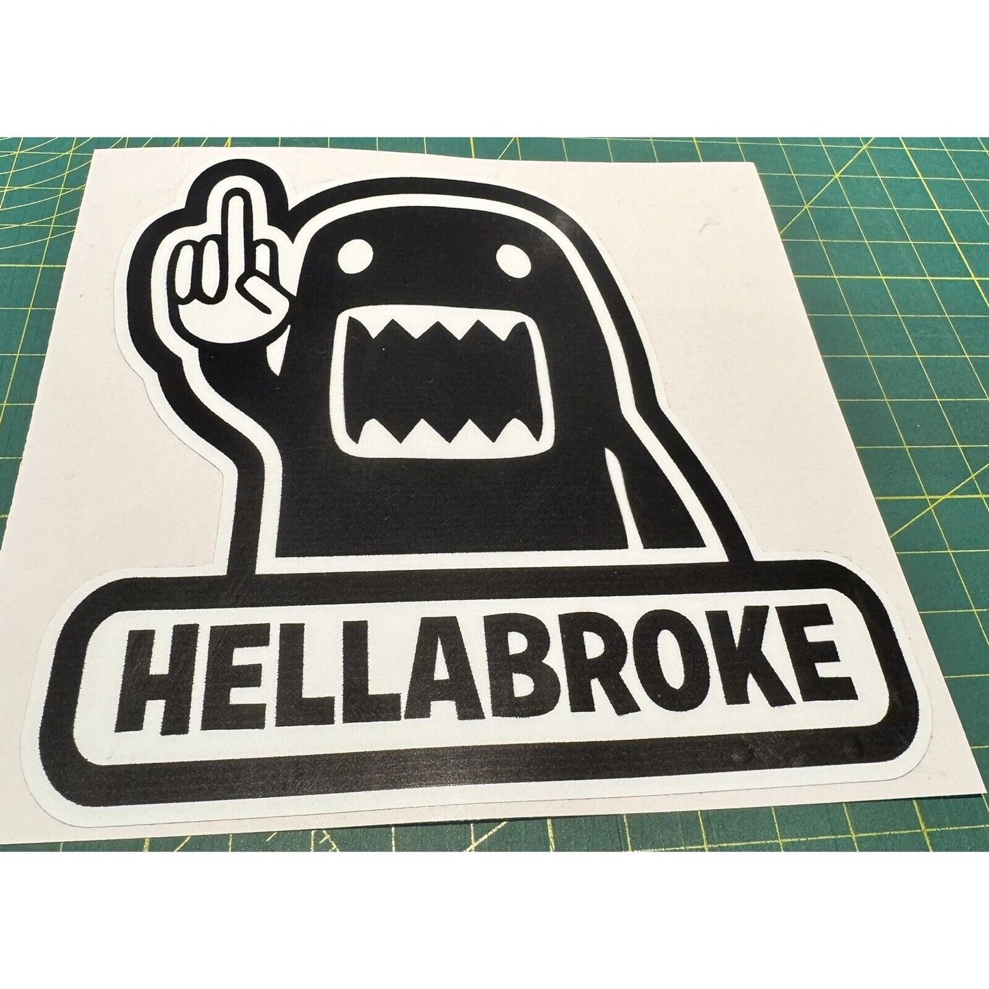 Hellabroke  bumper sticker - vinyl decal / sticker