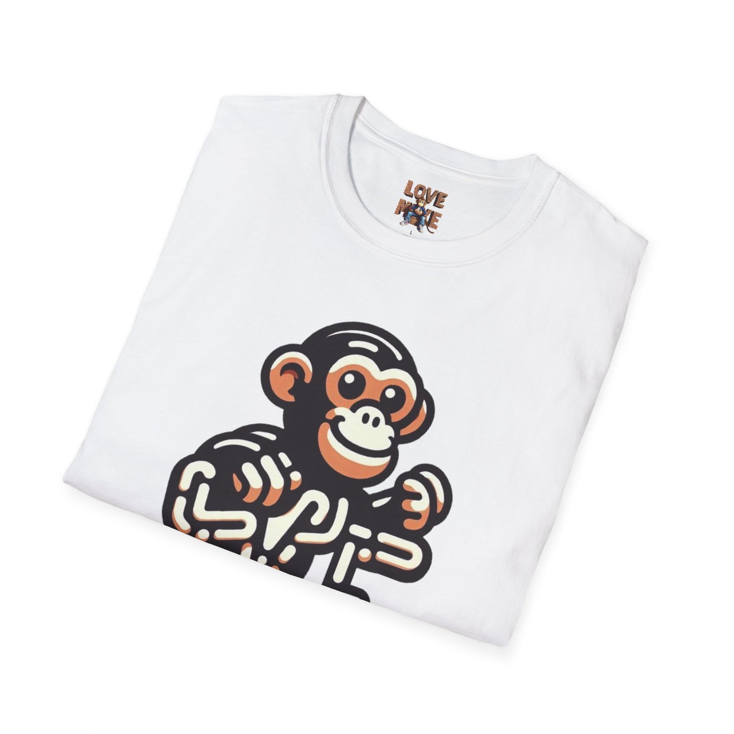 T-shirt - Funky & Stylish Love Monkey Design, Casual Wear for Trendy Fashion Lovers, Perfect Gift for Friends