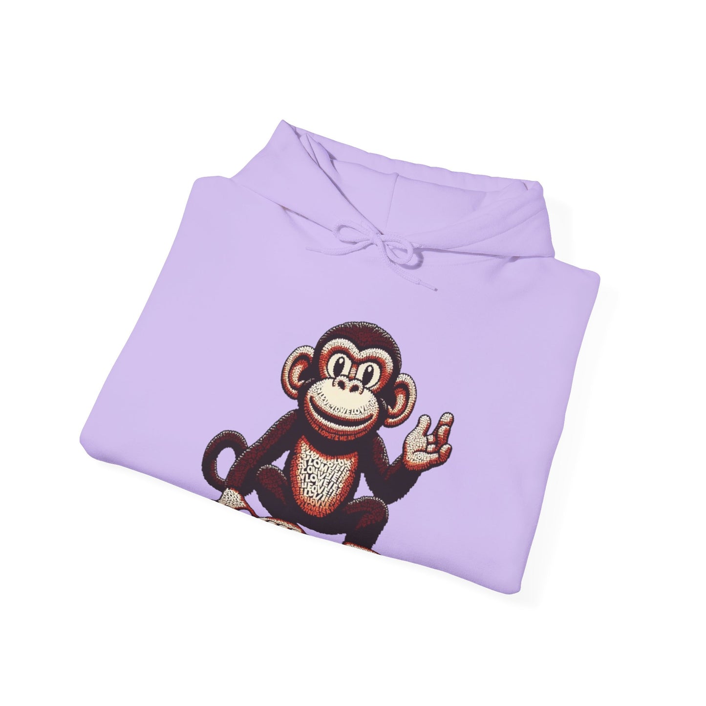 Designer Love Monkey Hoodie - Cool Graphic Animal Top, Ideal for Casual Outfits, Designer Hoodie