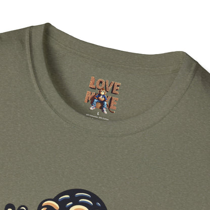 T-shirt - Funky & Stylish Love Monkey Design, Casual Wear for Trendy Fashion Lovers, Perfect Gift for Friends