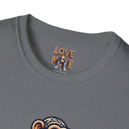 Love Monkey T-Shirt - Unique Designer Graphic Tee, Perfect Casual Wear, Ideal Designer Wear Gift