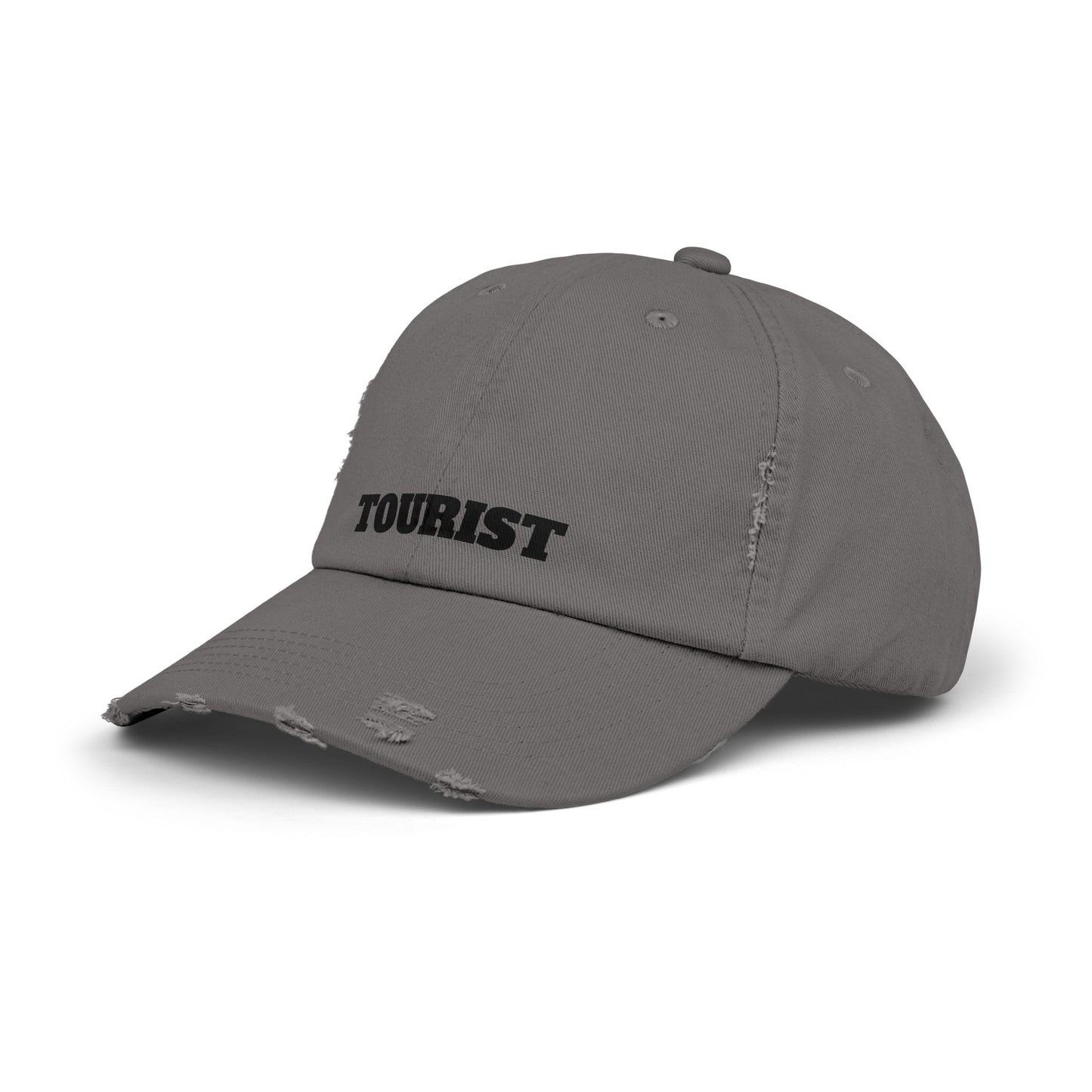 Tourist - Unisex Distressed Cap By Savage Designs