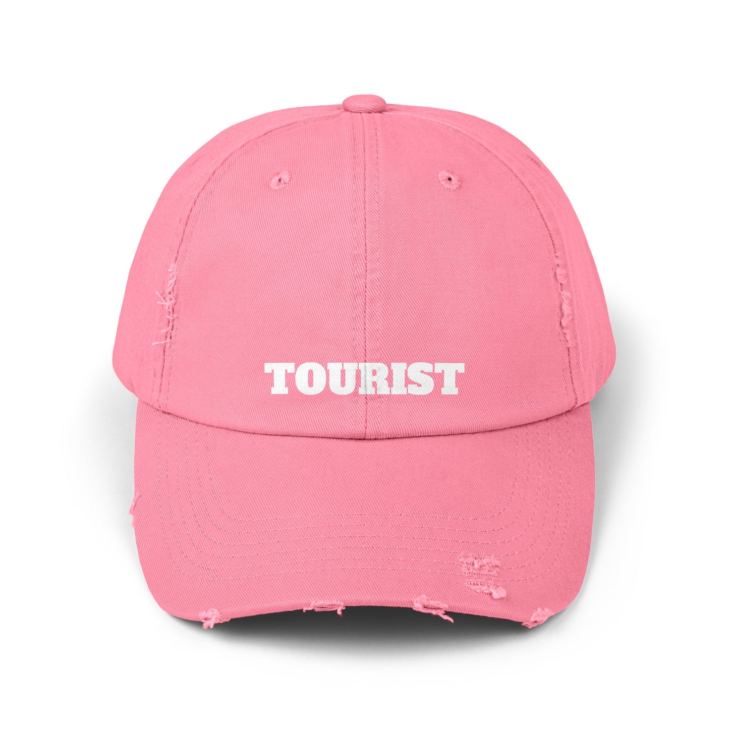 Tourist - Unisex Distressed Cap By Savage Designs