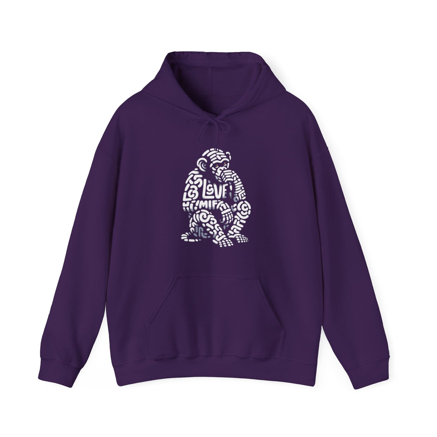 Designer Love Monkey Hoodie - Cool Graphic Animal Top, Ideal for Casual Outfits, Designer Hoodie